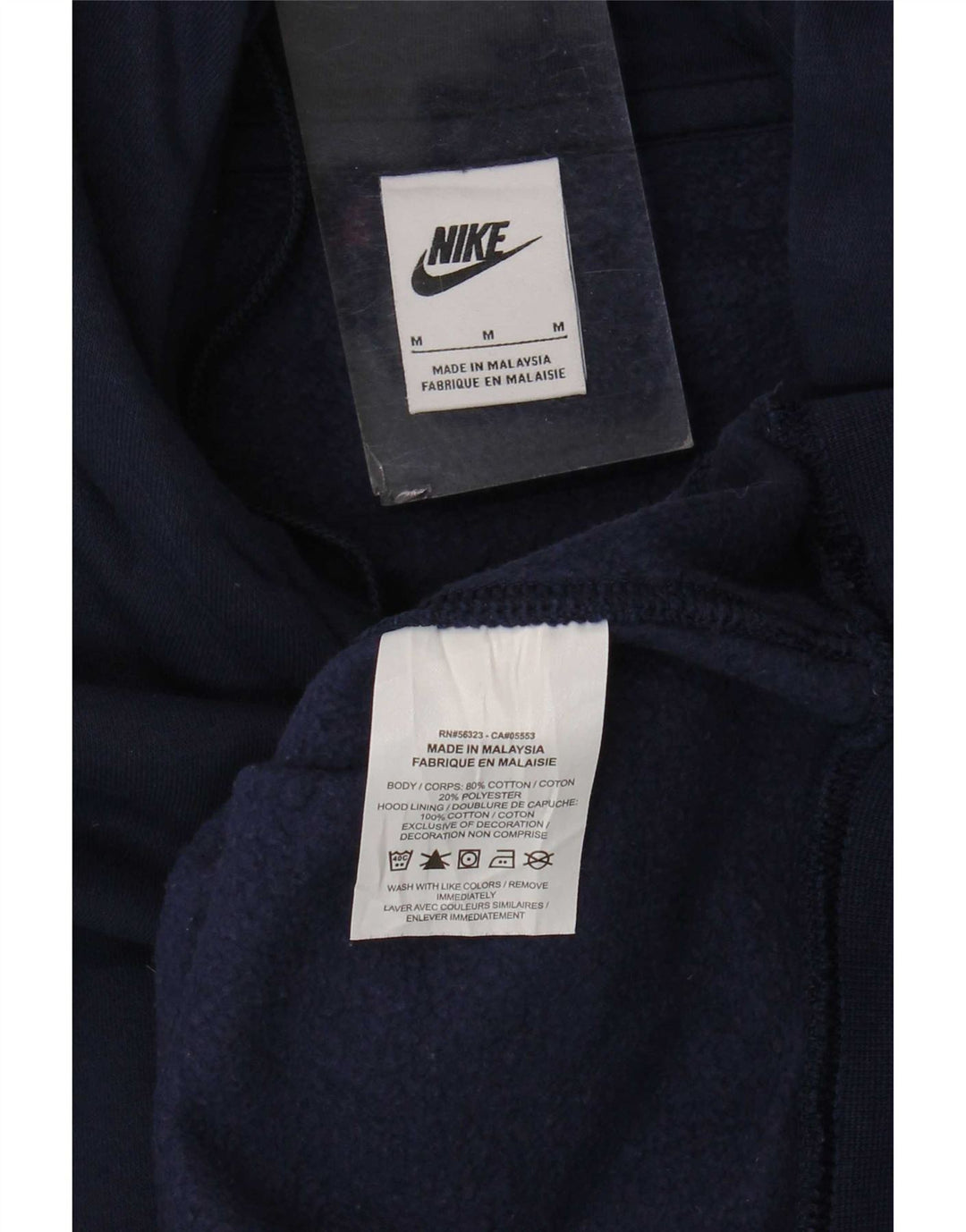 Nike Herren-Hoodie-Pullover aus Baumwolle in mittlerem Marineblau