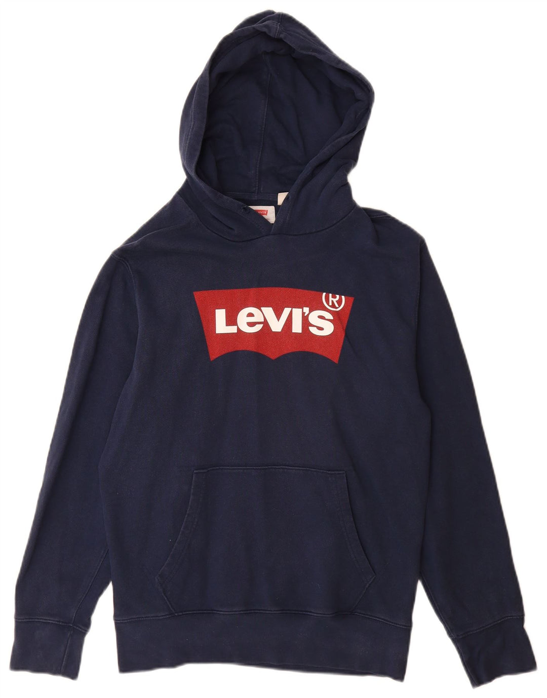 Levi's Herren-Kapuzenpullover mit Grafik, Größe S, marineblaue Baumwolle