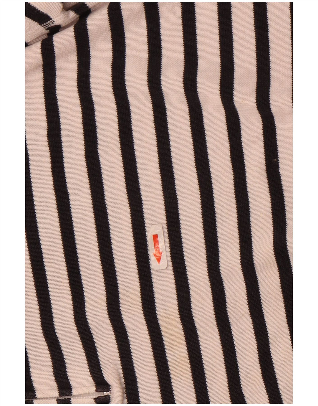 Slam Damen-Pullover mit Reißverschluss am Hals, UK 14, mittelweiß, gestreift, Baumwolle