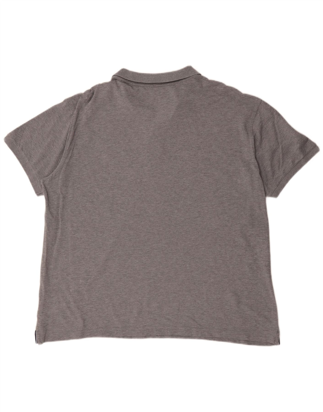 Gant Herren Poloshirt 4XL Grau meliert Baumwolle
