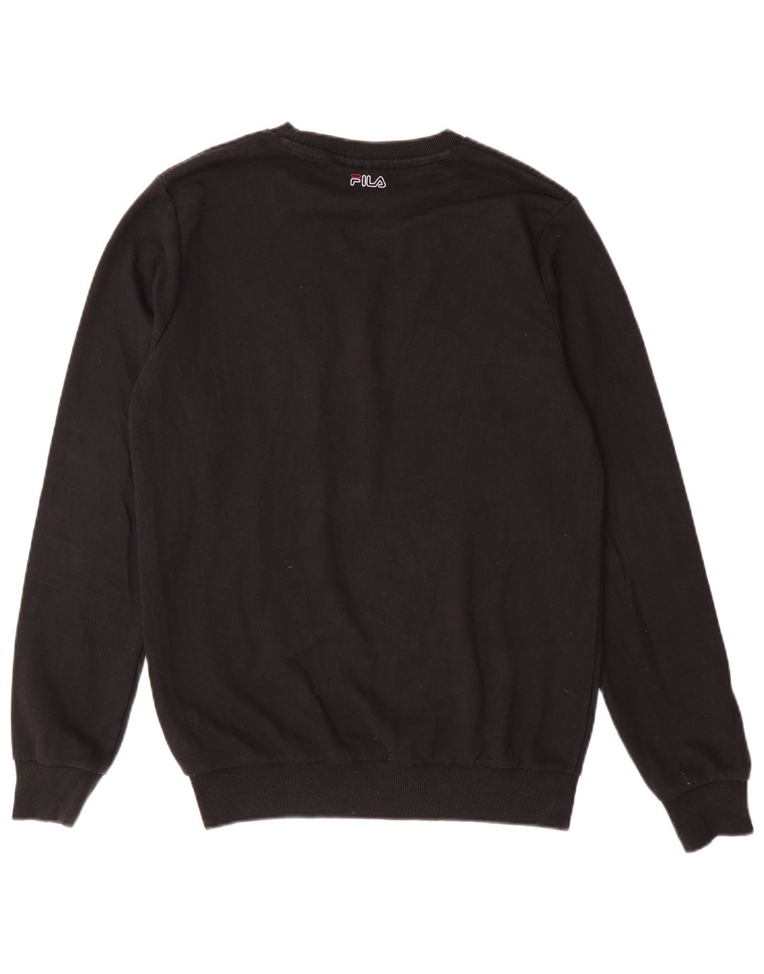 Fila Herren-Sweatshirt mit Grafik, Größe S, schwarze Baumwolle