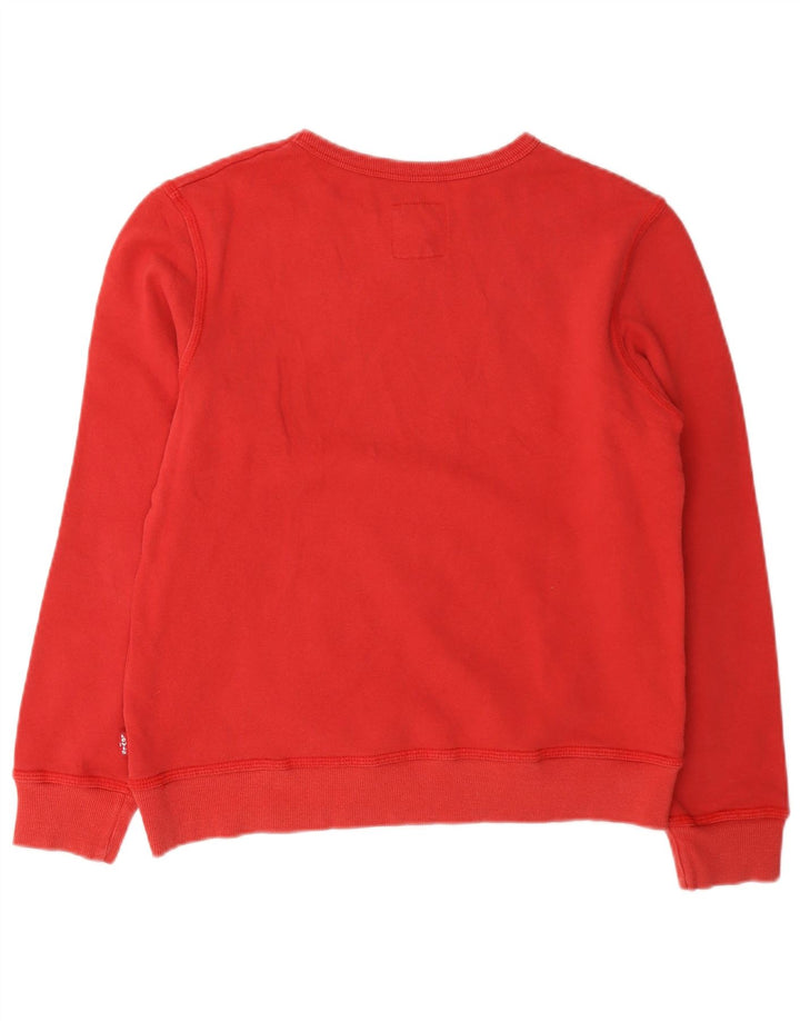 Levi's Jungen-Pullover mit grafischem Kapuzenpullover, 11–12 Jahre, Rot