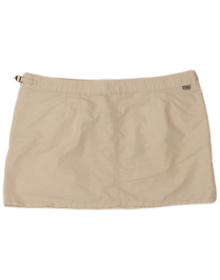 Wrangler Damen Minirock W38 XL Beige Baumwolle