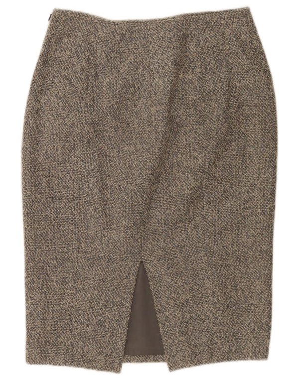 HOBBS Damen Bleistiftrock UK 10 Small W28 Graue Wolle