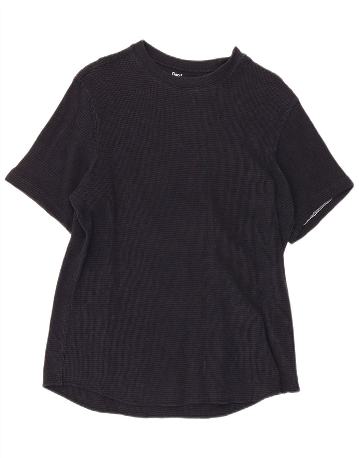 GAP Womens T-Shirt Top UK 10 Small Navy Blue Cotton