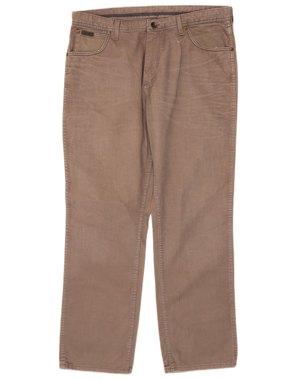 Wrangler Herren Texas Straight Freizeithose W38 L32 Braune Baumwolle