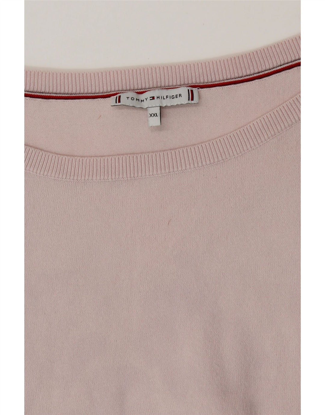 TOMMY HILFIGER Damen Pullover mit U-Boot-Ausschnitt, UK 20 2XL Rosa