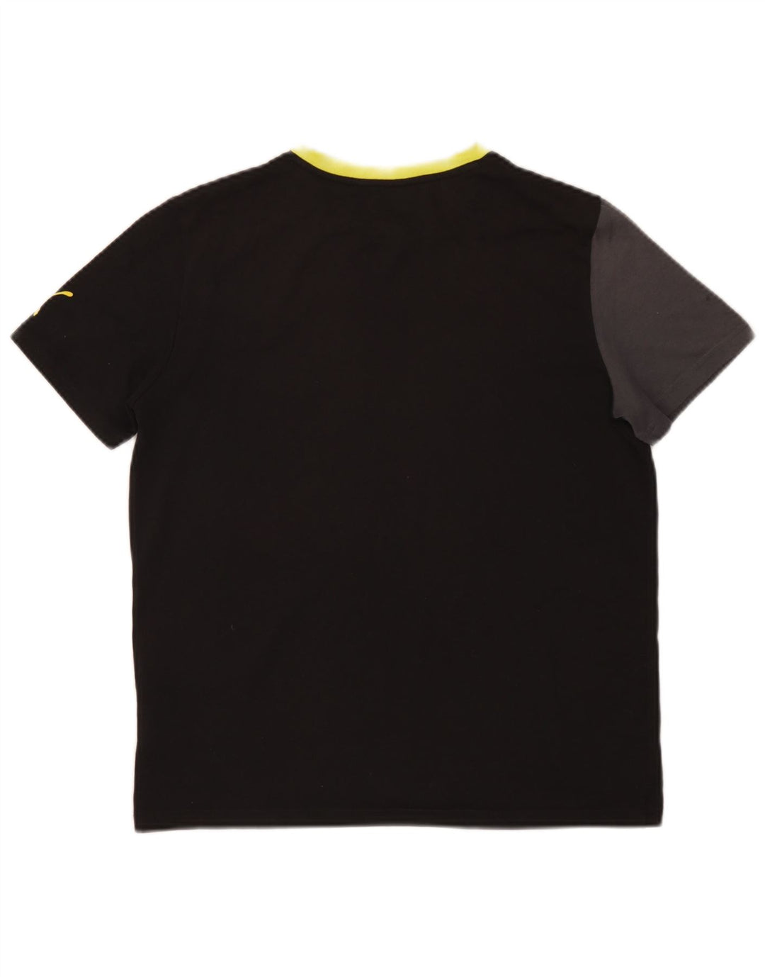 Puma Grafik-T-Shirt für Jungen, 15–16 Jahre, schwarzes Farbblock-Polyester