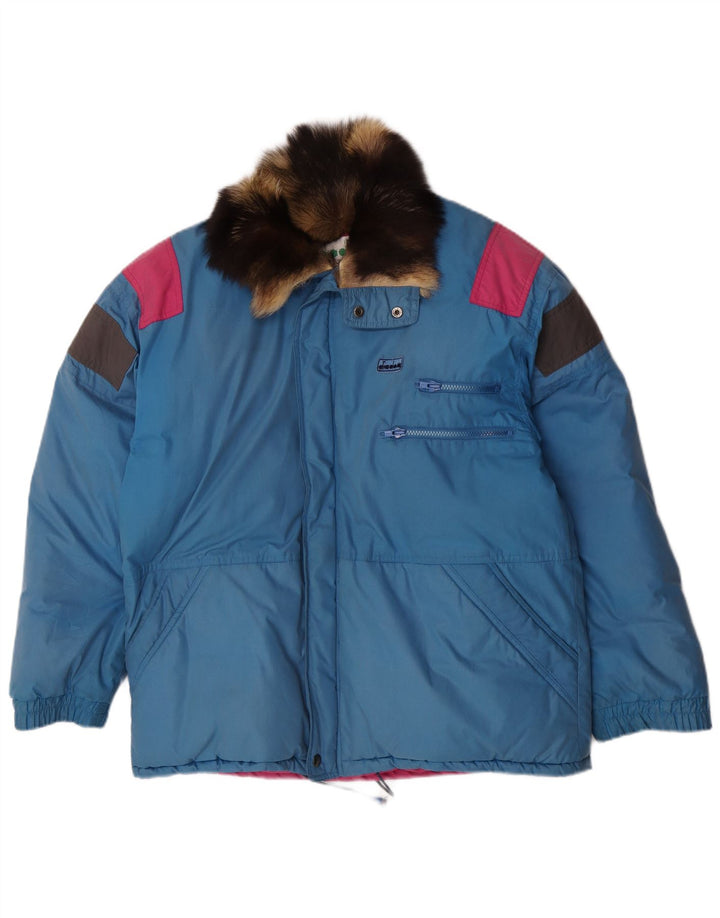 Diadora Herren Reversible Wattierte Jacke UK 36 Small Blau