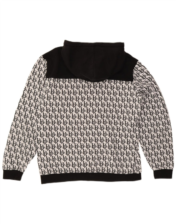 BLACK SQUAD Herren-Trainingsanzug mit grafischer regulärer Passform, XL, Weiß, Farbblock