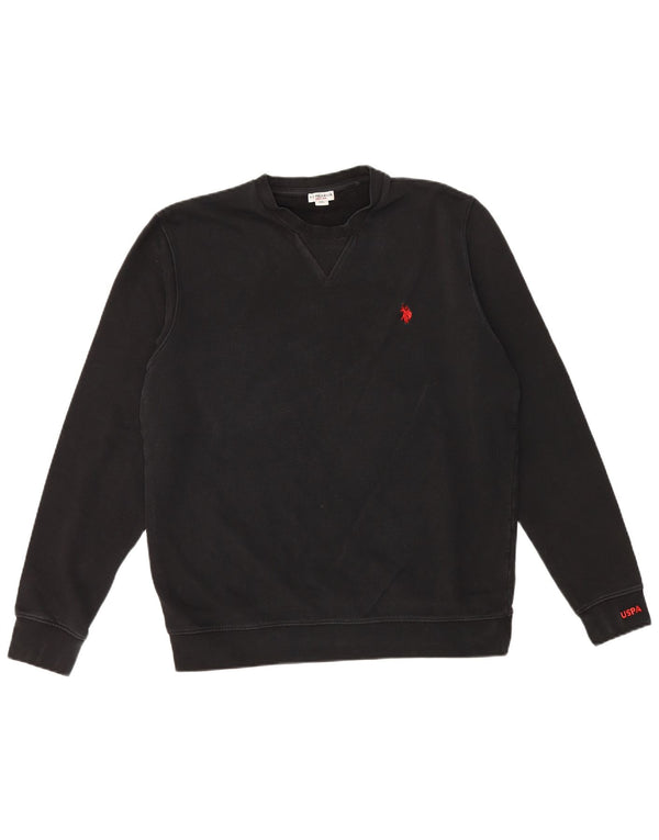 U.S. Polo Assn. Herren Sweatshirt Pullover 2XL Schwarz