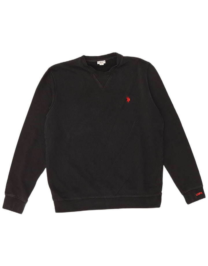 U.S. Polo Assn. Herren Sweatshirt Pullover 2XL Schwarz