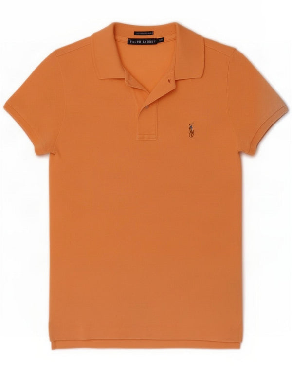 Ralph Lauren Damen-Poloshirt mit schmaler Passform, UK 10, Small Orange