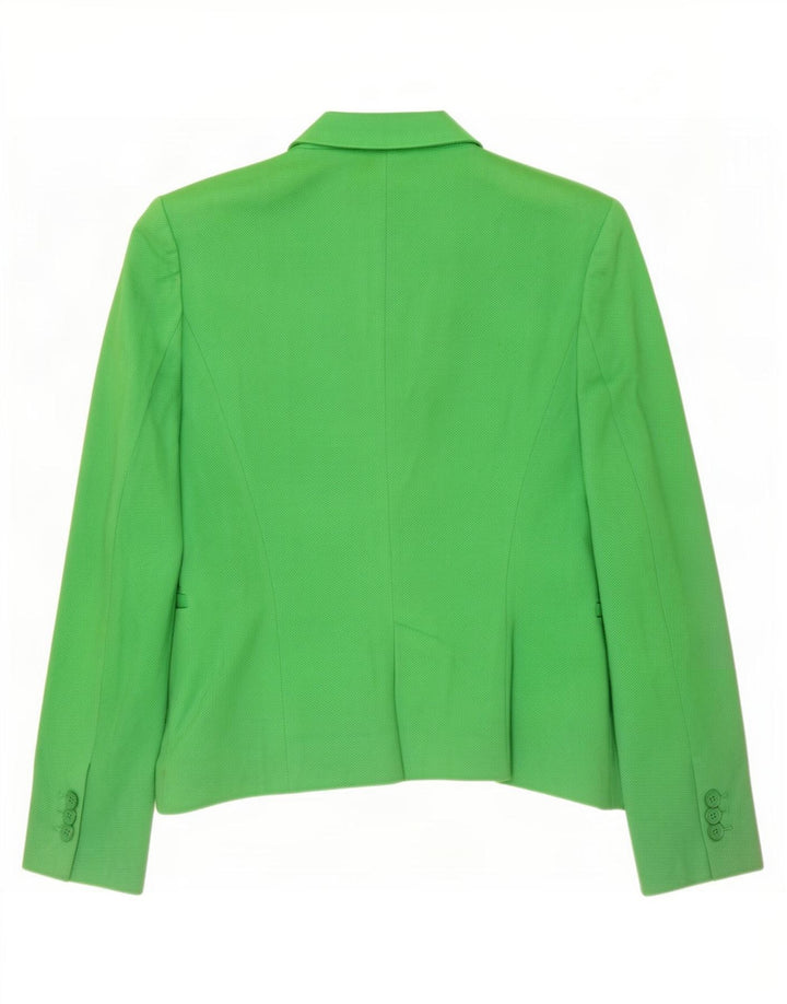 Zara Damen-Blazer mit 1 Knopf, Gr. 10, Größe S, Grün, Baumwolle