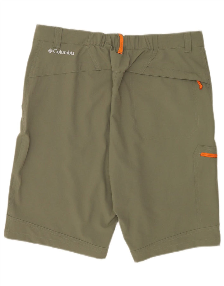 Columbia Herren Omni-Shield Cargo Shorts W34 Large Khaki Polyester