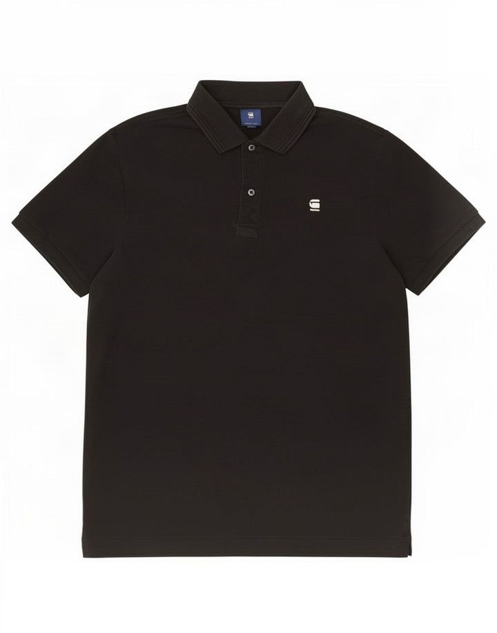 G-Star Herren Poloshirt Mittelschwarze Baumwolle