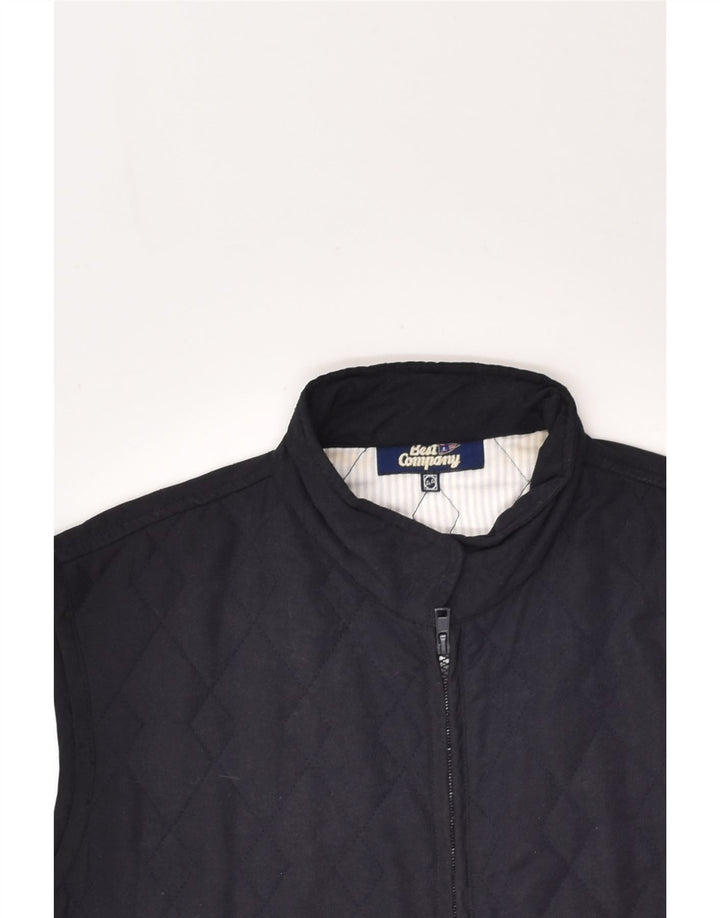 BEST COMPANY Womens Quilted Gilet IT 44 Medium Navy Blue Polyester | Vintage Best Company | Thrift | Second-Hand Best Company | Used Clothing | Messina Hembry 