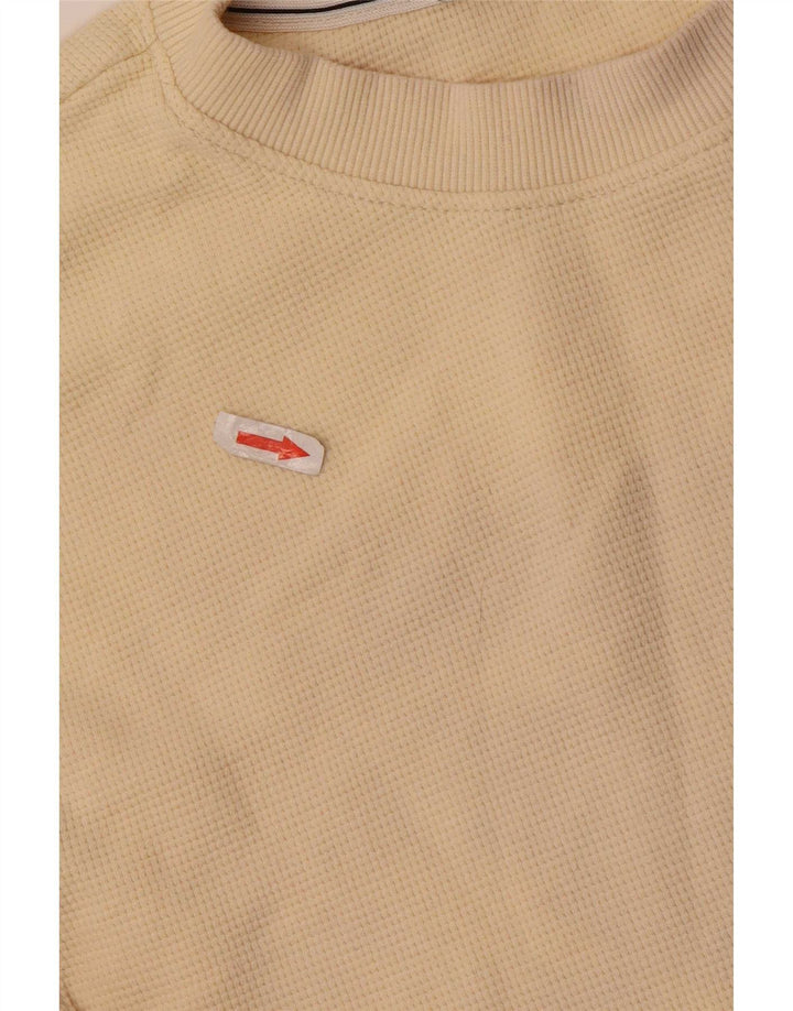 Calvin Klein Herren Top Langarm XL Beige Baumwolle