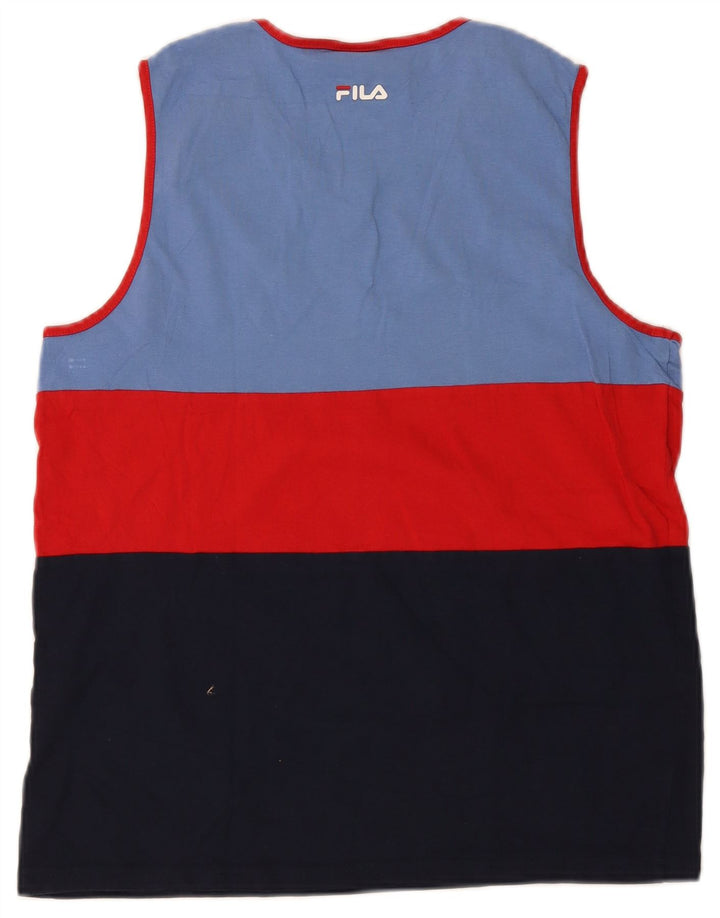 FILA Jungen-Trägershirt, 15–16 Jahre, mehrfarbig, Farbblock