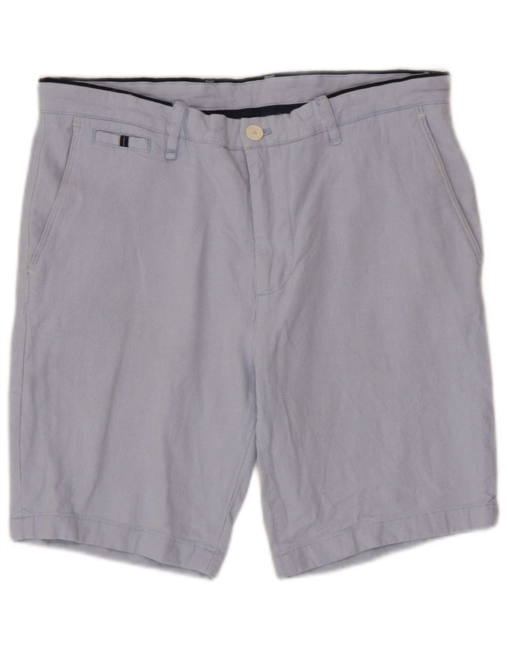 Zara Herren Chinoshorts EU 44 Large W34 Blaue Baumwolle