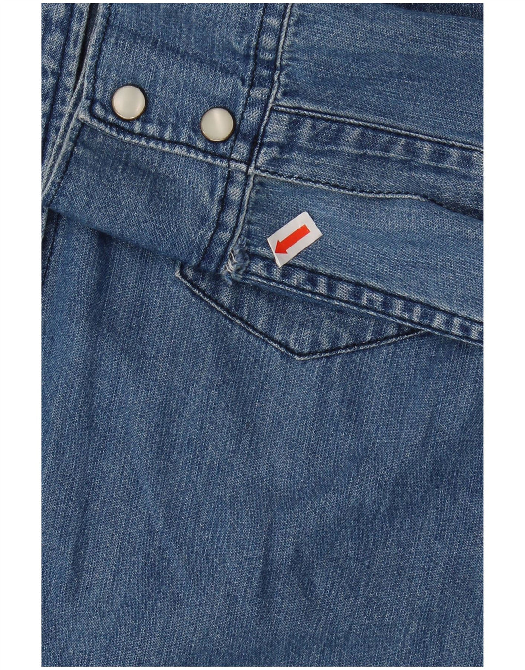 GAP Womens Denim Shirt UK 14 Medium Blue Cotton