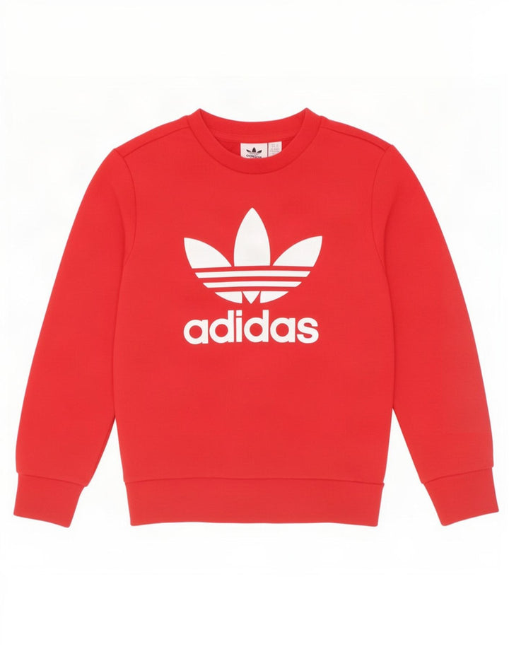 Nike Jungen-Sweatshirt mit Grafik, 7–8 Jahre, rote Baumwolle