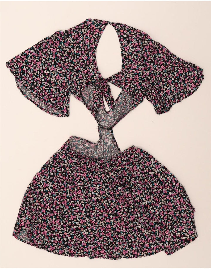 TERRANOVA Womens Cut Out Sundress UK 12 Medium Multicoloured Floral Vintage Terranova and Second-Hand Terranova from Messina Hembry 