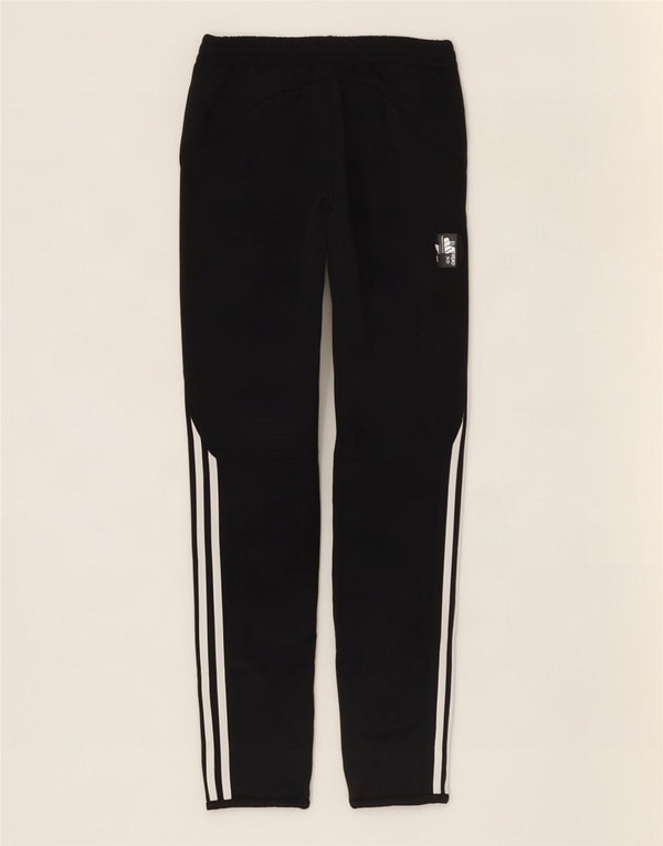 Adidas Damen Trainingshose UK 8 Small Schwarz Polyester