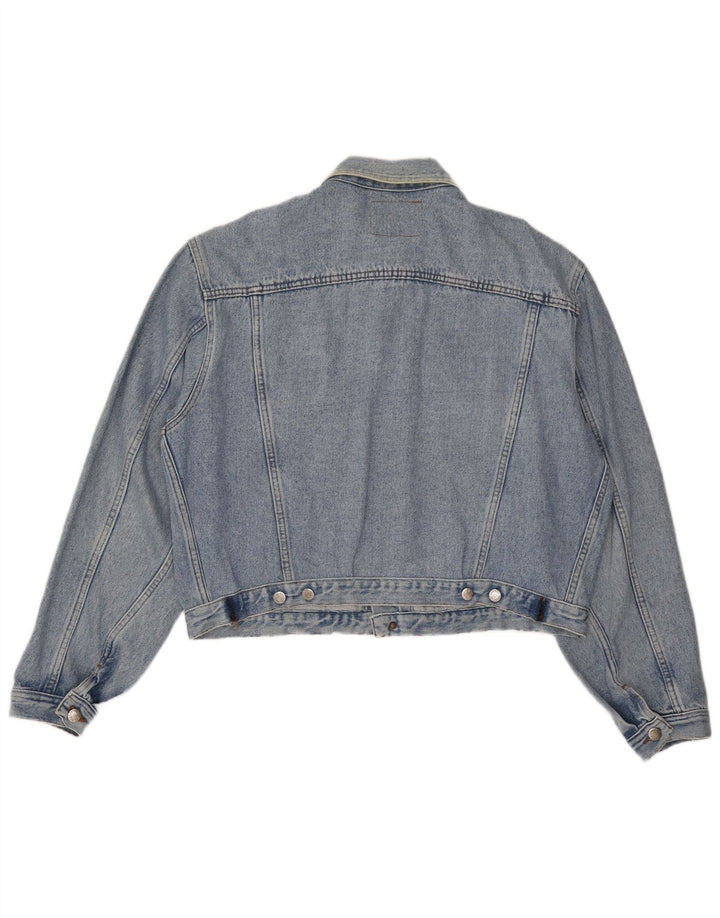 El Charro Damen Übergroße Jeansjacke UK 18 XL Blaue Baumwolle