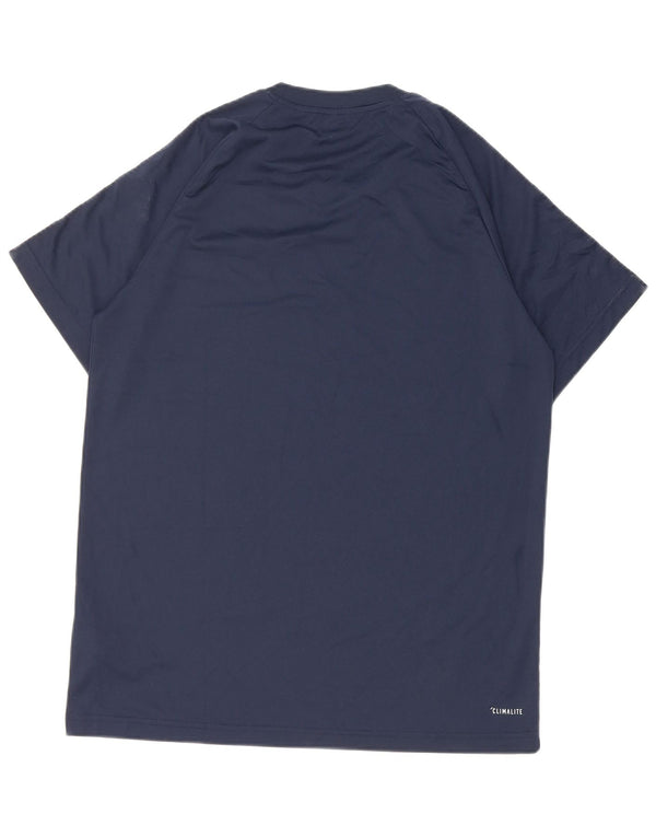 Adidas Herren Climalite T-Shirt Top Medium Marineblau Polyester