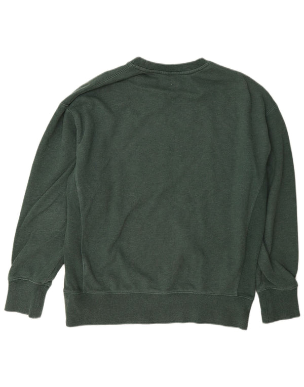 Superdry Herren Graphic Loose Fit Sweatshirt Pullover XS Grüne Baumwolle