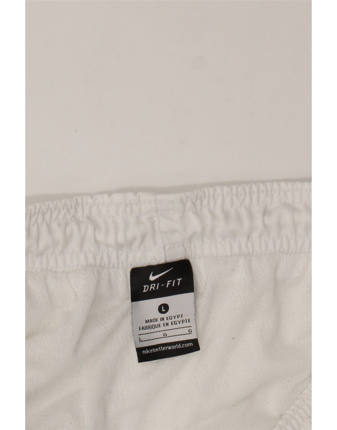 NIKE Mens Dri Fit Sport Shorts Large  White Polyester