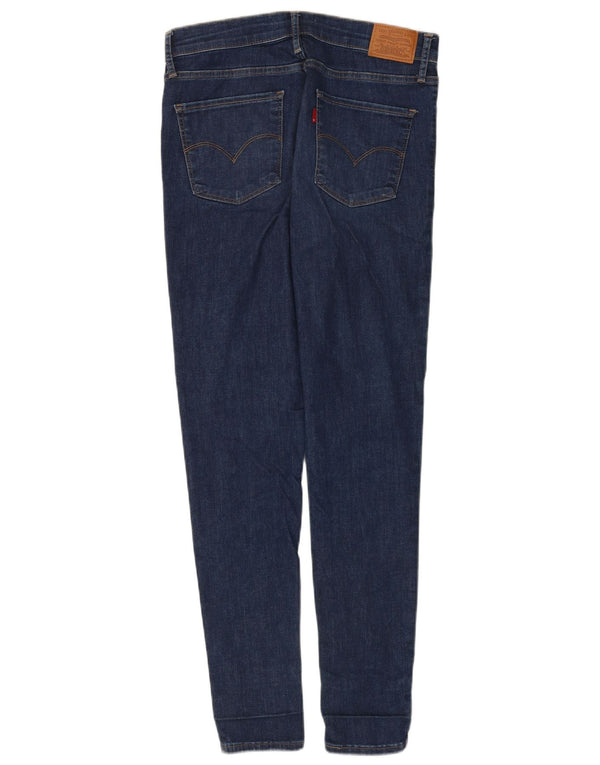 Levi's Damen 720 High Rise Super Skinny Jeans W29 L30 Marineblau Baumwolle