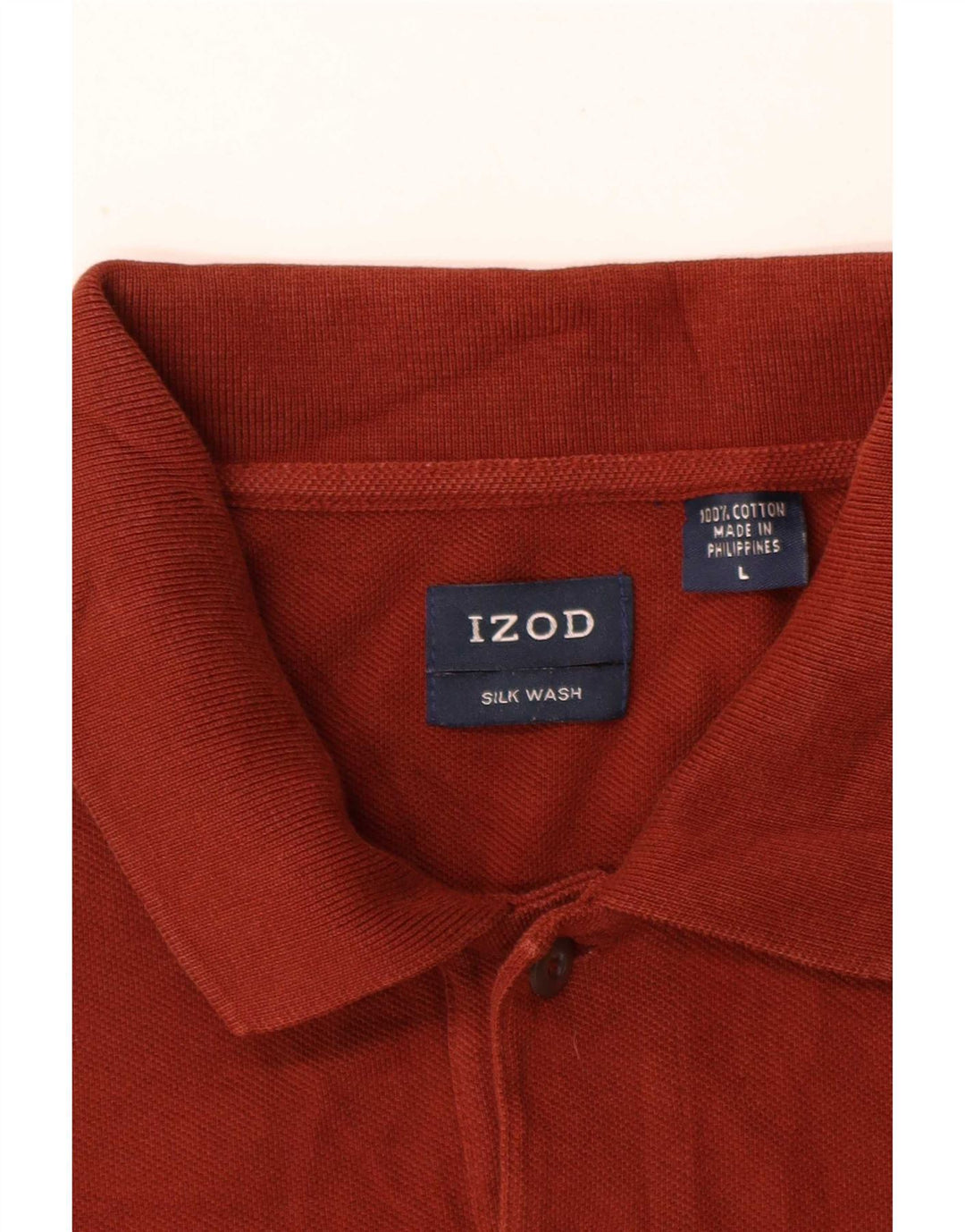 Izod Herren-Poloshirt, große, kastanienbraune Baumwolle