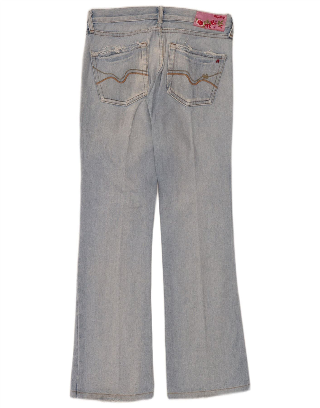 Replay Damen Schlagjeans W25 L30 Blaue Baumwolle