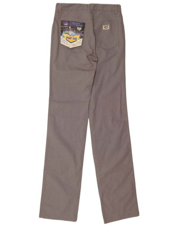POP 84 Herren-Freizeithose, gerade, Größe 46, Größe S, W28, L36, Grau, Baumwolle