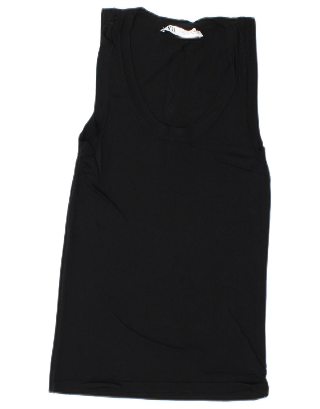 Zara Damen Weste Top UK 8 Small Schwarz
