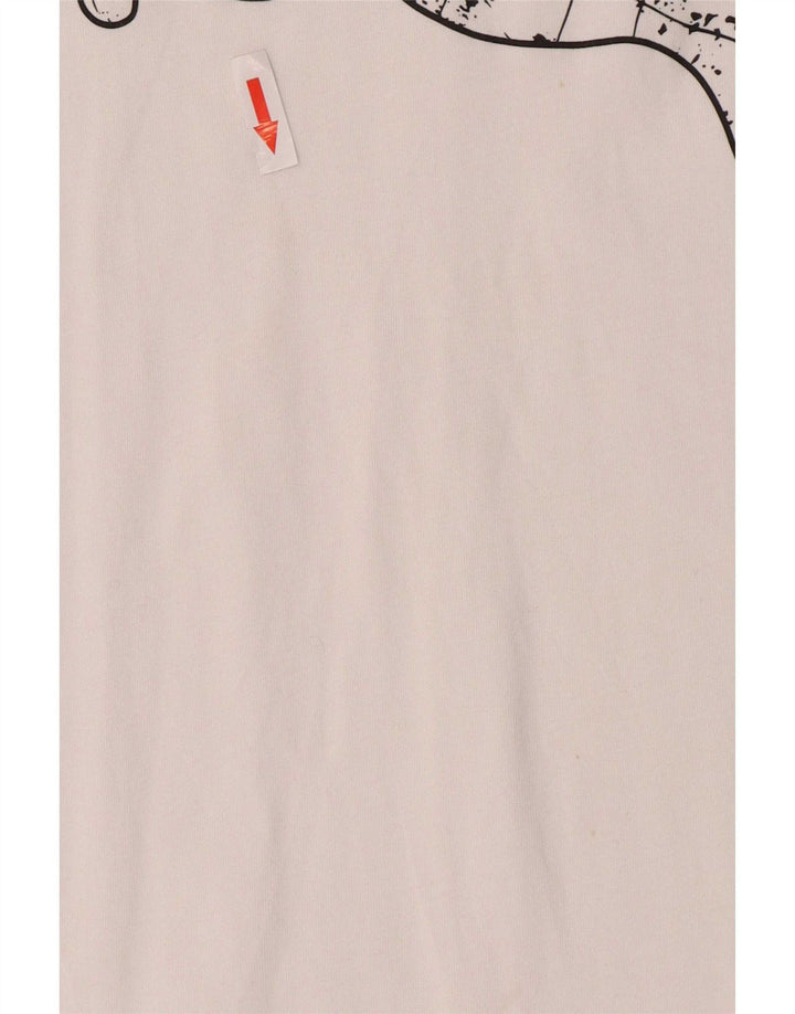 Puma Herren T-Shirt mit Grafik, Größe L, Weiß