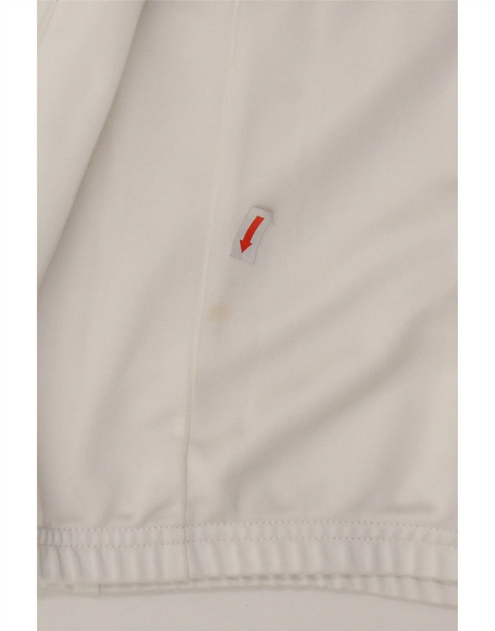 ADIDAS Womens Clima 365 Tracksuit Top Jacket UK 14 Medium White Vintage Adidas and Second-Hand Adidas from Messina Hembry 