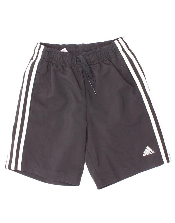 Adidas Jungen Aeroready Sportshorts 9–10 Jahre, schwarzes Polyester