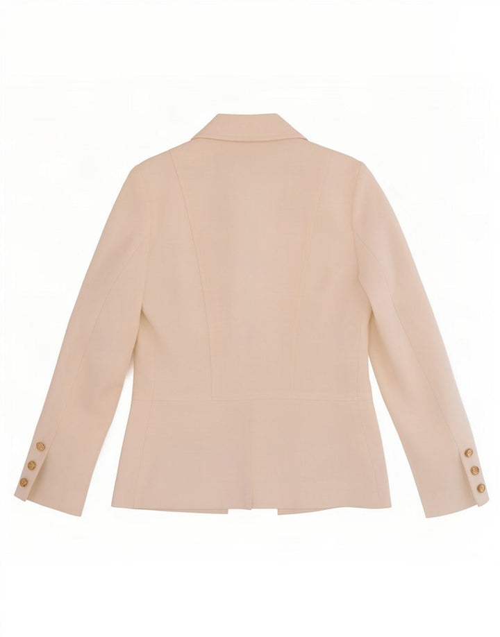 Lipsy Womens Open Blazer Jacke UK 10 Small Weiß Polyester
