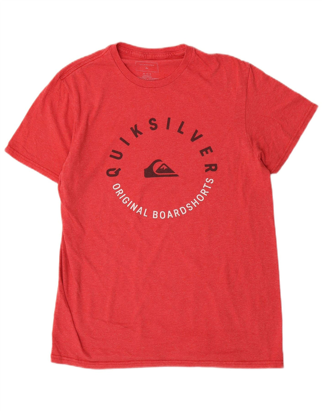 Quiksilver Herren-T-Shirt mit normaler Passform, mittelroter Baumwolle