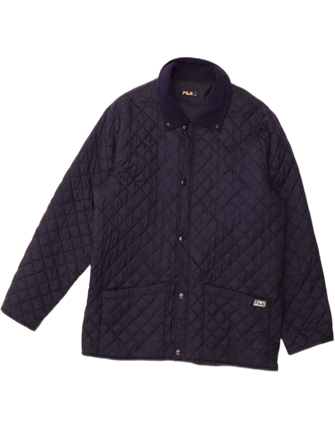 FILA Herren Steppjacke UK 44 2XL Marineblau Polyamid
