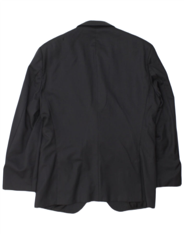 Hugo Boss Herren-Blazer mit 2 Knöpfen, maßgeschneidert, EU 52, XL, grauer Nadelstreifen