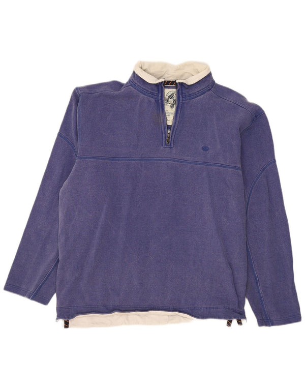 Crew Clothing Herren-Sweatshirt mit Reißverschluss, XL, Blau, Baumwolle
