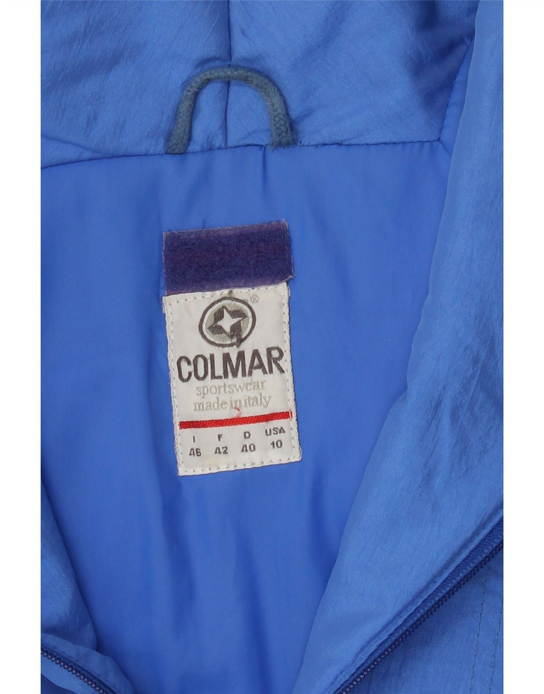 COLMAR Womens Windbreaker Jacket IT 46 Large Blue Vintage Colmar and Second-Hand Colmar from Messina Hembry 