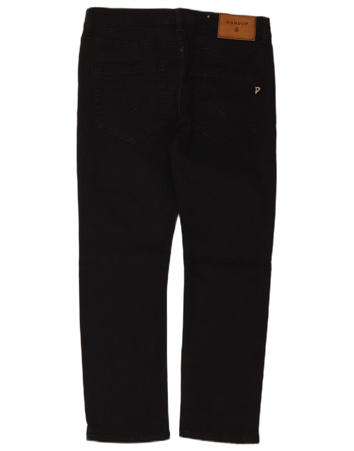 Dondup Damen-Cropped-Jeans W27 L25 aus schwarzer Baumwolle
