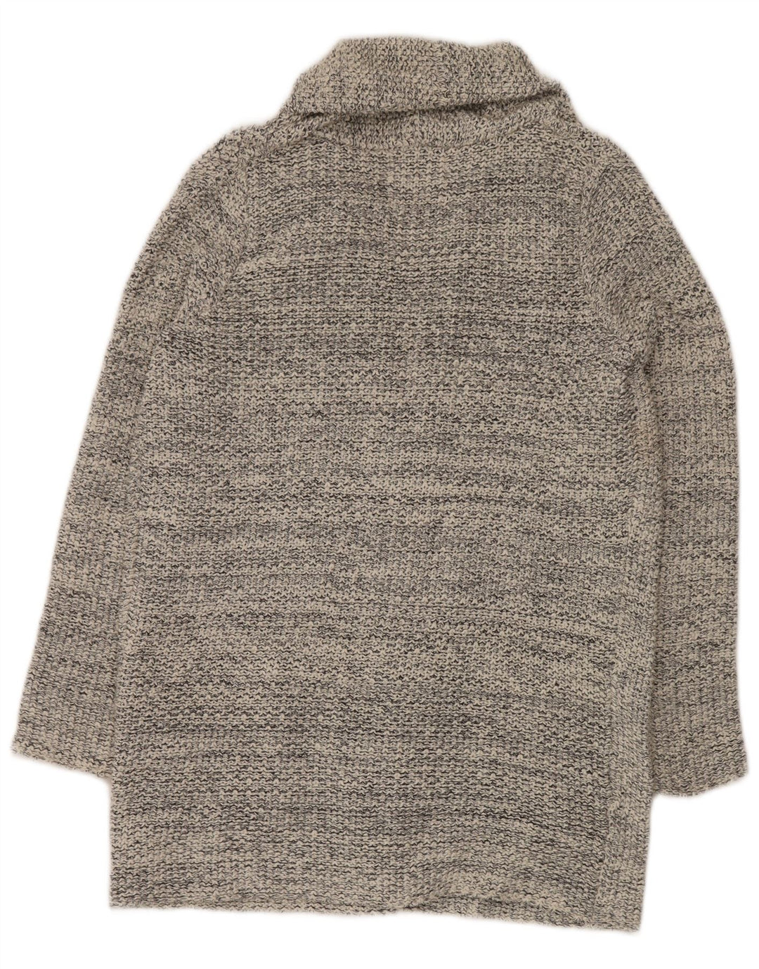 Offener Strickjackenpullover für Damen von Zara, UK 14, Mittelgrau meliert
