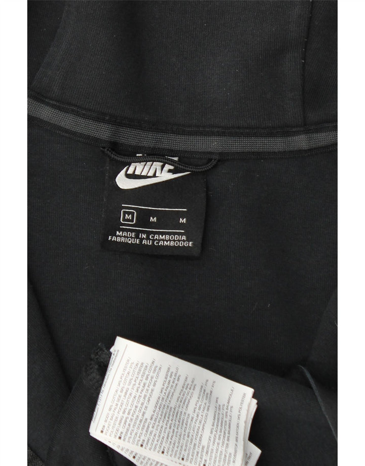 Nike Herren-Kapuzenpullover mit Reißverschluss, mittelschwarz, Baumwolle