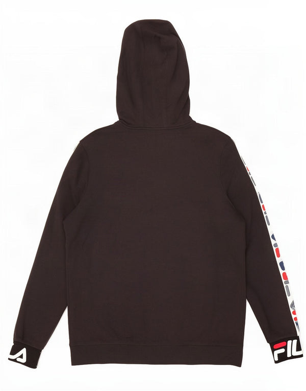 Fila Herren Graphic Hoodie Pullover 3XL Schwarz Baumwolle
